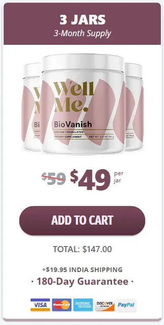 BioVanish Price 3 Jar